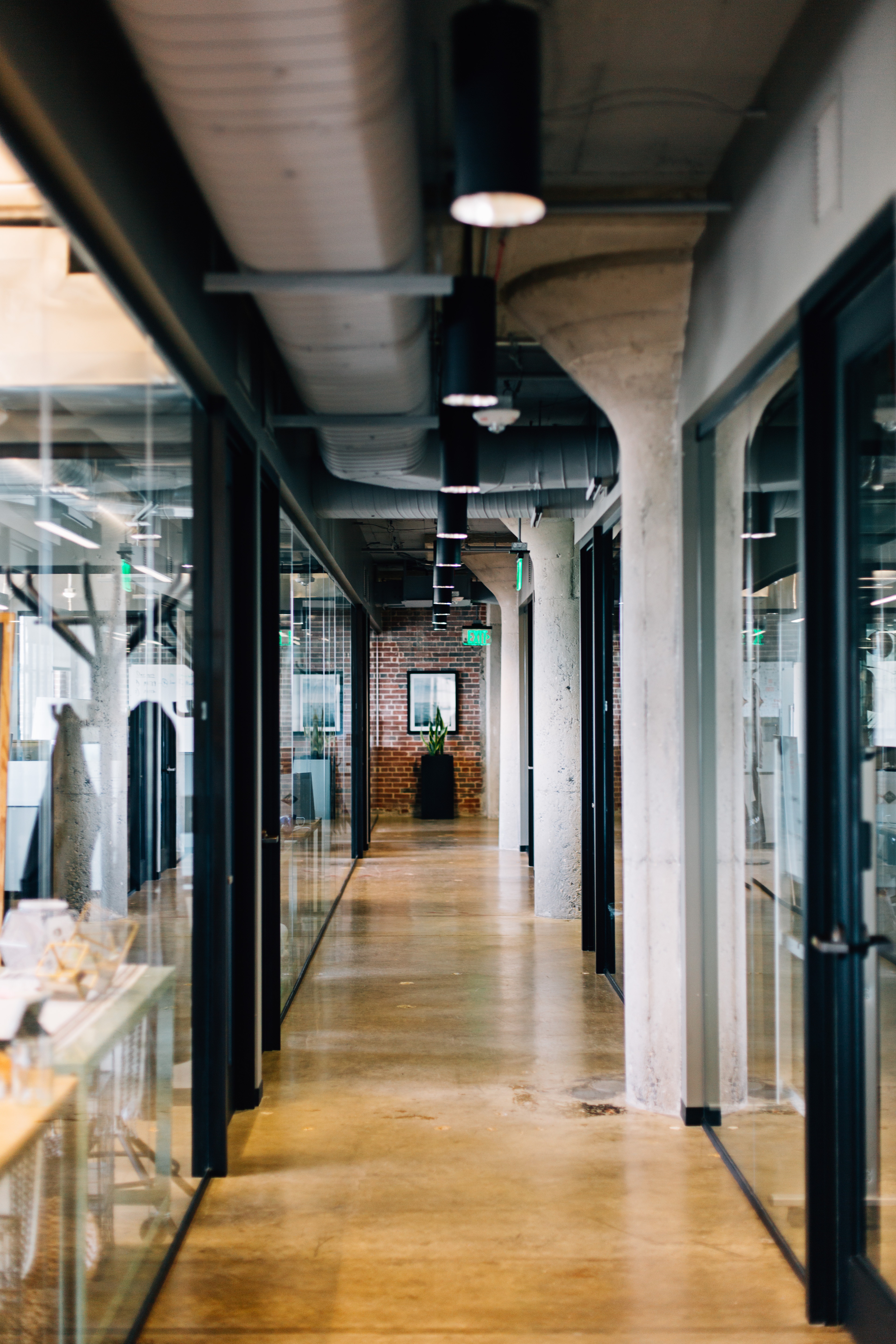 Modern Office Hallway